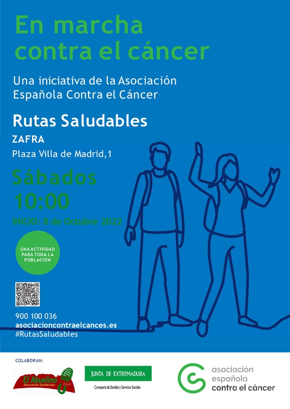 La Asociación Española Contra el Cáncer en Zafra continúa con el proyecto `Rutas saludables