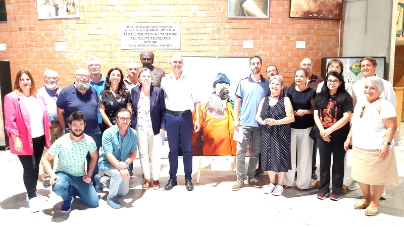 La obra `Pescador Islandés ganadora del XXI Certamen de Pintura Feria Internacional Ganadera de Zafra