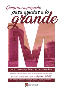 Campaa de comercio `Compra en pequeo para ayudar a lo grande en Medina de las Torres