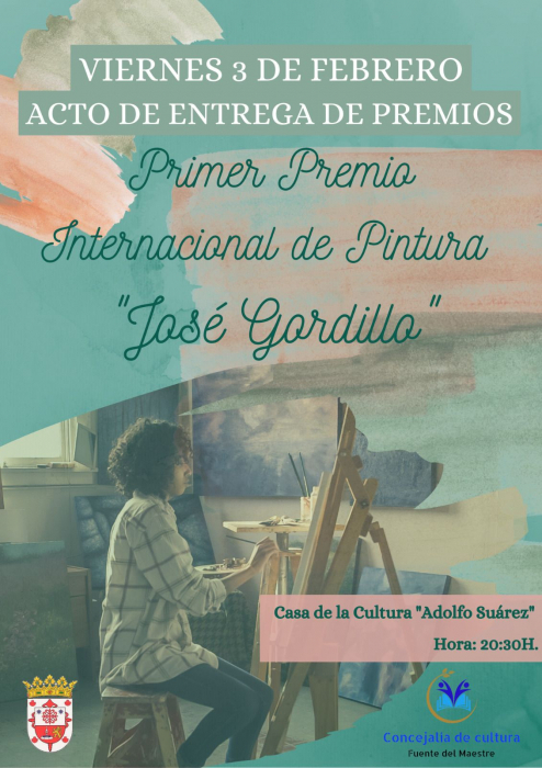Este viernes se entregarán en Fuente del Maestre los premios del I Premio Internacional de Pintura `José Gordillo