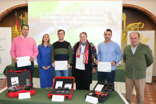 Los fontaneses Pedro Vacas y Gonzalo Vacas logran la Tijera de Plata y la Tijera de Bronce en el II Concurso de Poda de la D.O. Ribera del Guadiana