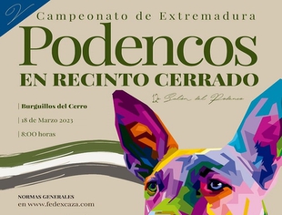 Burguillos del Cerro acogerá el Campeonato de Extremadura de Podencos en Recinto Cerrado