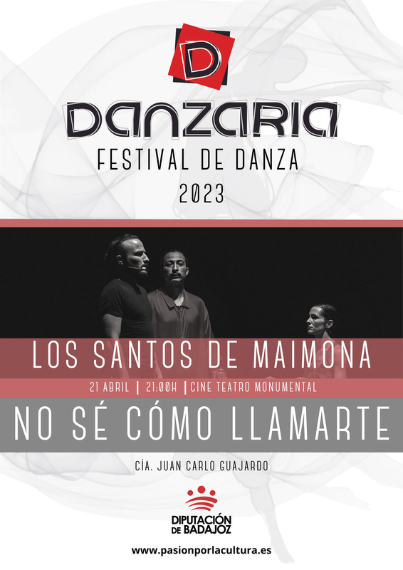 `No sé cómo llamarte de Juan Carlos Guajardo se representa el viernes en Los Santos de Maimona dentro del Festival Danzaria