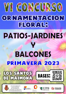 Convocada la sexta edicin del Concurso de Ornamentacin Floral de la Primavera 2023 en Los Santos de Maimona