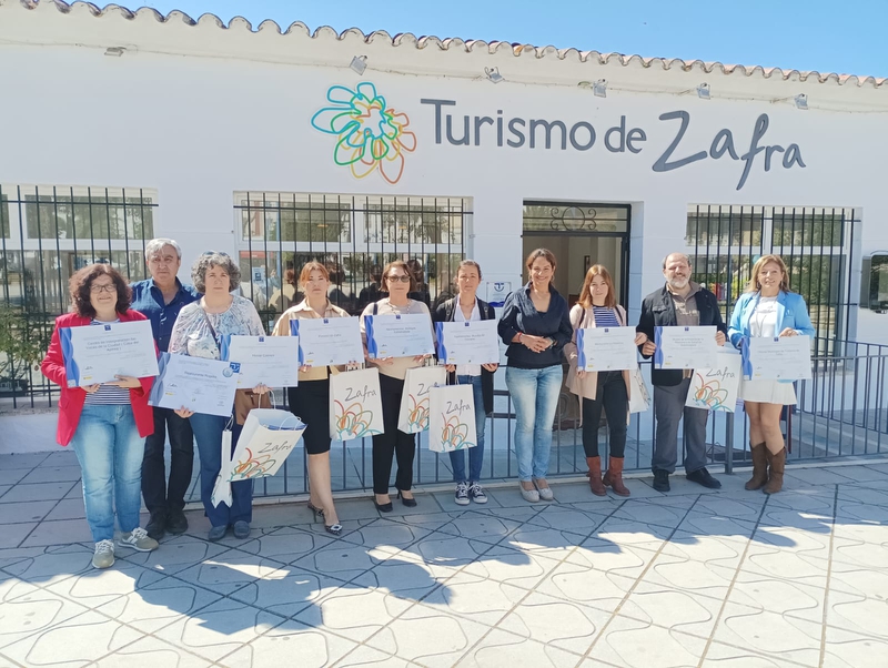 Los nueve establecimientos de Zafra adheridos al SICTED reciben el distintivo `Compromiso de Calidad Turística