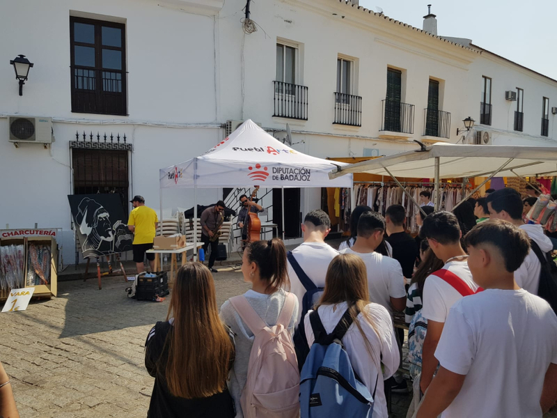 Éxito rotundo de la actividad Puebarte en Fuente del Maestre