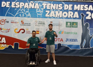 El palista fontanés Francisco Javier López logra 2 oros y 1 plata en el Campeonato de España de Tenis de Mesa