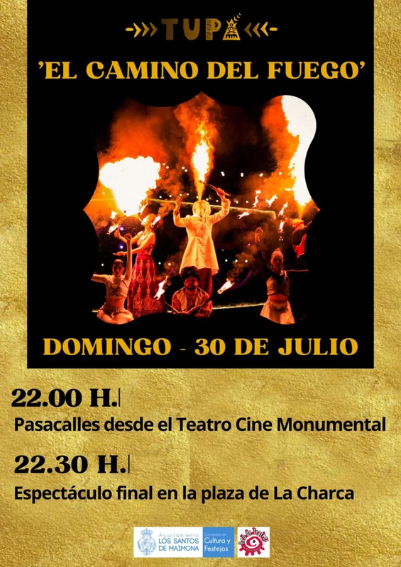 `El Camino del Fuego deslumbrará en la noche del 30 de julio por las calles de Los Santos de Maimona