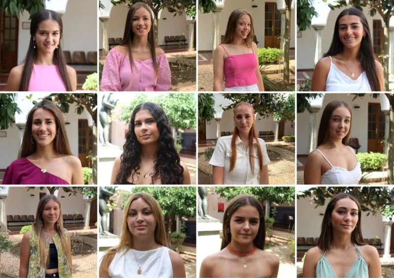 Las 12 damas de la Fiesta de la Vendimia 2023 de Los Santos de Maimona