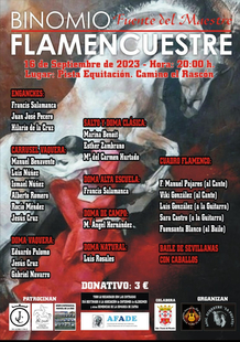 El 16 de septiembre se celebrar el espectculo `Binomio Flamencuestre en Fuente del Maestre
