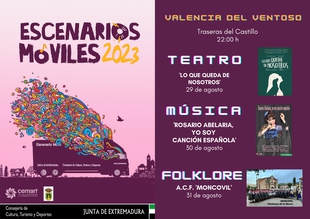 Valencia del Ventoso acoge los Escenarios Móviles de la Junta del 29 al 31 de agosto