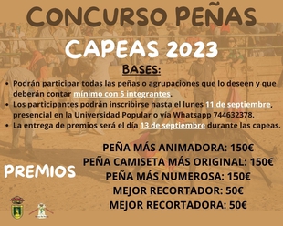 Concursos de fotografas y peas durante las Capeas de Valencia del Ventoso