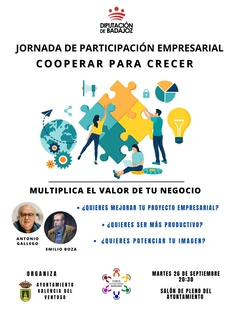 Jornada de `Cooperación Empresarial - Asociacionismo´ en Valencia del Ventoso