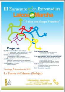 Fuente del Maestre acoge este domingo el III Encuentro de Extremadura `Laicos en Marcha