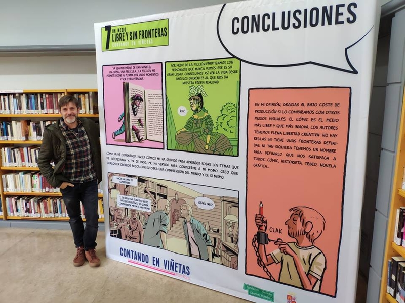 El historietista Paco Roca visita las bibliotecas municipales de Calamonte y Fuente del Maestre