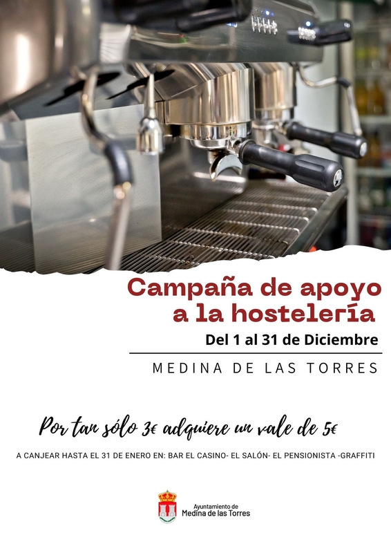 Arranca la campaña de apoyo a la hostelería en Medina de las Torres