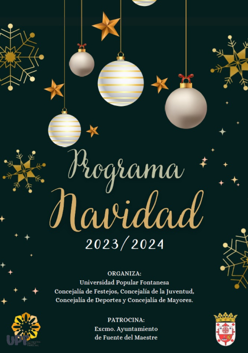 El Ayuntamiento de Fuente del Maestre presenta la programación de la Navidad 2023/2024