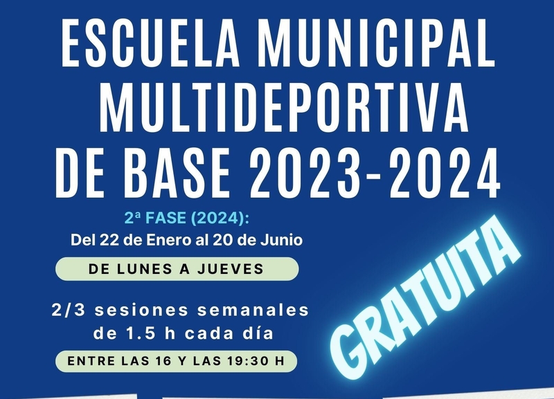La segunda fase de la Escuela Municipal Multideportiva 2023/2024 de Zafra se desarrollará hasta el 20 de junio