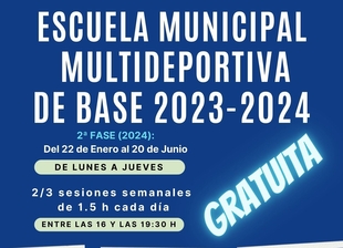 La segunda fase de la Escuela Municipal Multideportiva 2023/2024 de Zafra se desarrollará hasta el 20 de junio