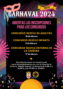 Presentadas las bases de los concursos del Carnaval 2024 en Fuente del Maestre