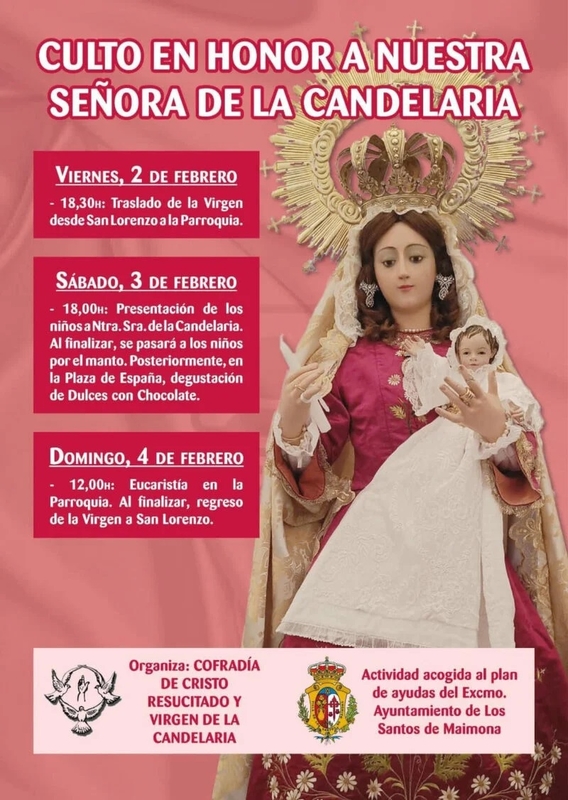 La Candelaria celebra este fin de semana su festividad en la parroquia de Los Santos de Maimona