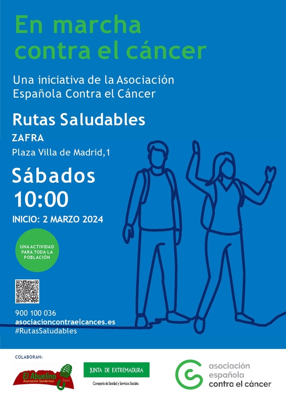 La Asociación Española Contra el Cáncer en Zafra continúa con el proyecto Rutas saludables