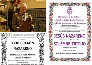 La Cofradía del Nazareno y La Esperanza de Los Santos de Maimona celebran su triduo este fin de semana