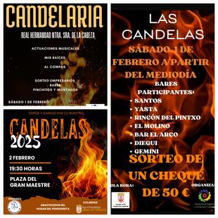 Fuente del Maestre celebrará la fiesta de las Candelas el 1 y 2 de febrero