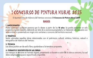 Convocado el I Concurso de Pintura Mural 2025 en Valencia del Ventoso