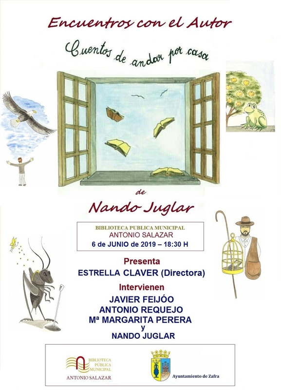 Nando Juglar presenta este jueves en la biblioteca su libro infantil Cuentos de andar por casa