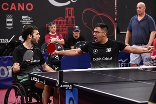 El fontanés Francisco Javier López triple medalla de oro en el Campeonato de España de Tenis de Mesa para personas con discapacidad