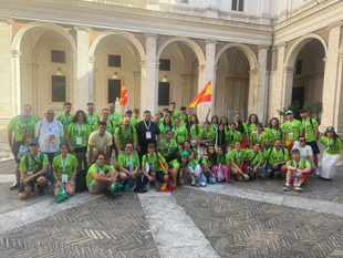 Un grupo de fontaneses han participado en el `Jubileo de los jóvenes´ celebrado en Roma con el Papa León XIV