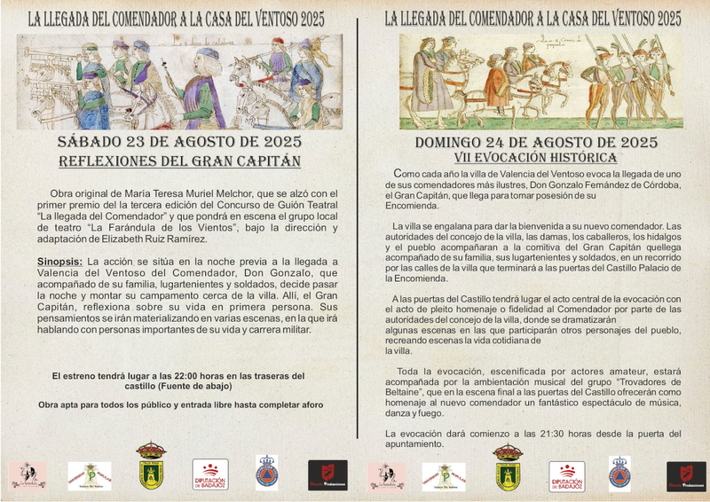 Todo preparado en Valencia del Ventoso para la Feria Medieval