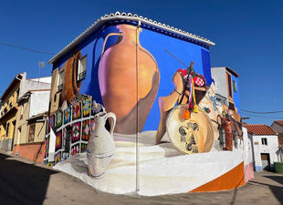 Carranza solo realizará una pintura mural este miércoles en El Pilar de Fuente del Maestre