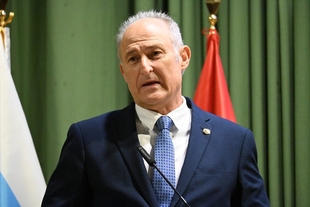 El presidente del Colegio de Veterinarios de Badajoz, José Marín Sánchez, hizo un pregón de feria ameno y didáctico