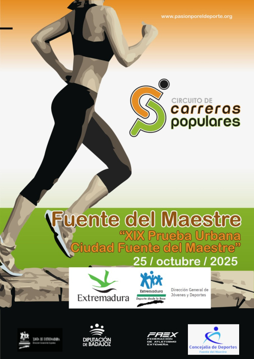 Hasta este miércoles estará abierto el plazo de inscripciones para la XIX Prueba Urbana `Ciudad de Fuente del Maestre´