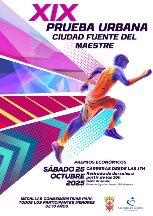 Más de 550 corredores participarán este sábado 25 de octubre en la XIX Prueba Urbana `Ciudad de Fuente del Maestre´
