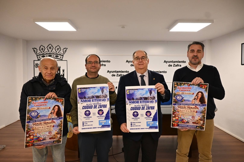 El XLVII Trofeo de Fútbol `Ciudad de Zafra´ se celebrará el próximo domingo 28 de diciembre