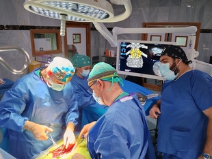 El Complejo Hospitalario Llerena-Zafra realiza con éxito las primeras intervenciones de columna con neuronavegación intraoperatoria