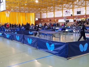 Los Santos de Maimona acogió el pasado domingo día 11 de enero los Judex de Tenis de Mesa