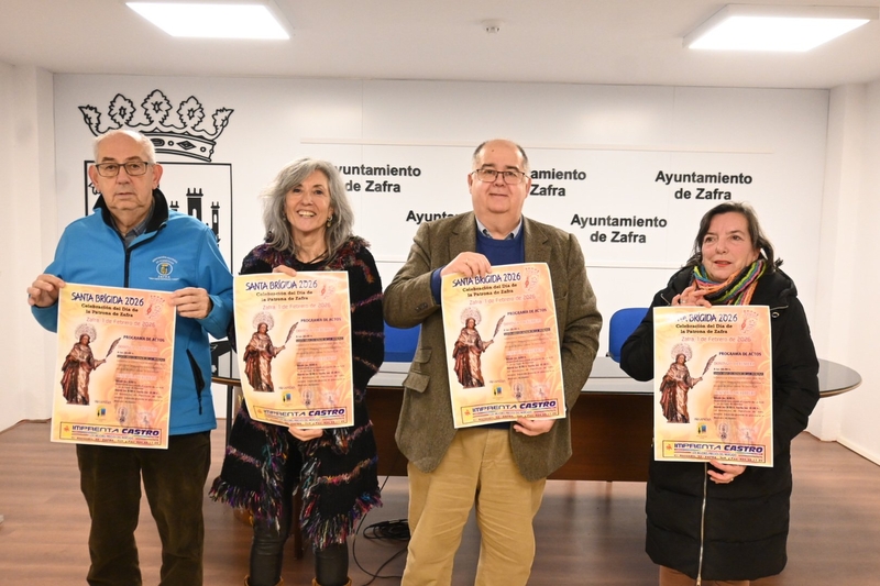 El ayuntamiento de Zafra organiza las actividades en honor a Santa Brígida que se celebrará los días 1 y 2 de febrero