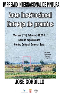 Este viernes 13 de febrero se falla el IV Certamen Internacional de Pintura `José Gordillo´ de Fuente del Maestre