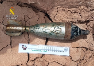 La Guardia Civil desactiva una granada de mortero de la Guerra Civil hallada en un centro de reciclaje de Zafra