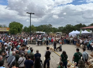 Más de 7.000 personas abarrotaron el XI Día del Cazador Extremeño en Los Santos de Maimona
