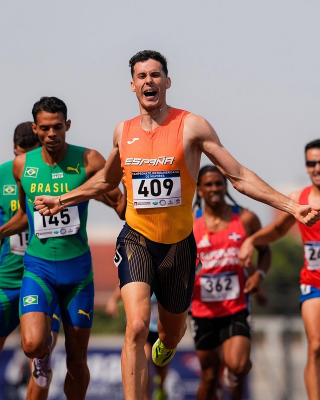 El atleta zafrense, David Barroso, oro en los 800 metros del Campeonato Iberoamericano que se disputa en Lima