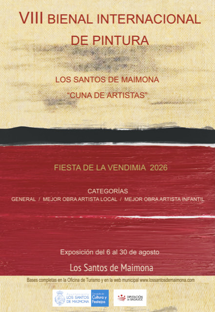 Convocada la VIII BIENAL INTERNACIONAL DE PINTURA 2026 `LOS SANTOS DE MAIMONA, CUNA DE ARTISTAS´