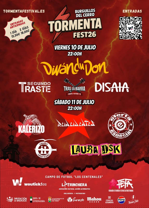 `Los Centenales´ en Burguillos del Cerro volverá a convertirse en escenario del rock gracias al Tormenta Fest