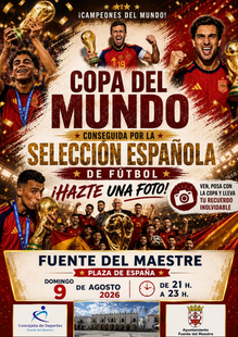 La Copa del Mundo llega a Fuente del Maestre este domingo 9 de agosto