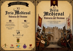 Valencia del Ventoso vuelve al medievo con la XI Feria Medieval los días 22 y 23 de agosto