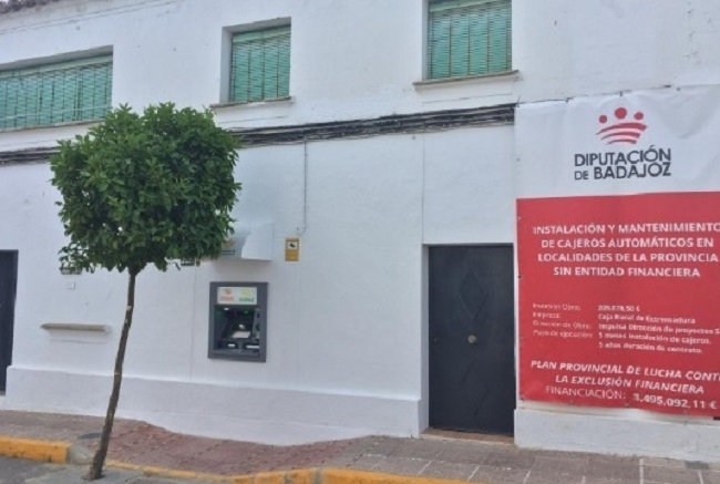 Valverde de Burguillos ya dispone de un Cajero Automático instalado por la Diputación de Badajoz